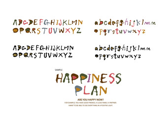 手書きアルファベット　alphabet　Freehand