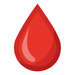 Vector blood drop. Blood drop vector illustration.