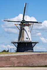 Oranjemolen corn mill in Vlissingen, Netherlands