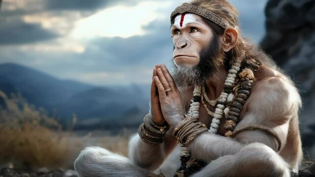 Ramayana hero: Hanuman worship, great warrior, divine incarnation, strength leader, loyal servant, courage icon, Maruti devotion, mythology influence temples, cultural reverence, epic hero tribute.