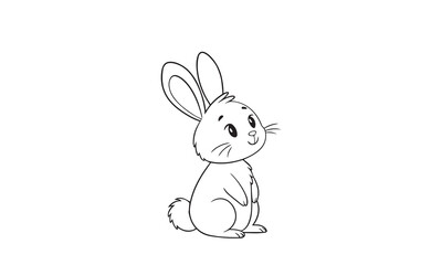 Adorable White Bunny