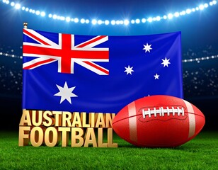 Australian Football game scene