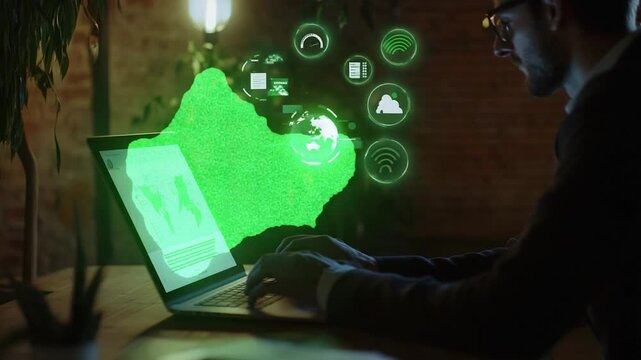 green technology background