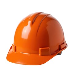 Fototapeta premium Construction safety helmet orange hard hat protective head gear work