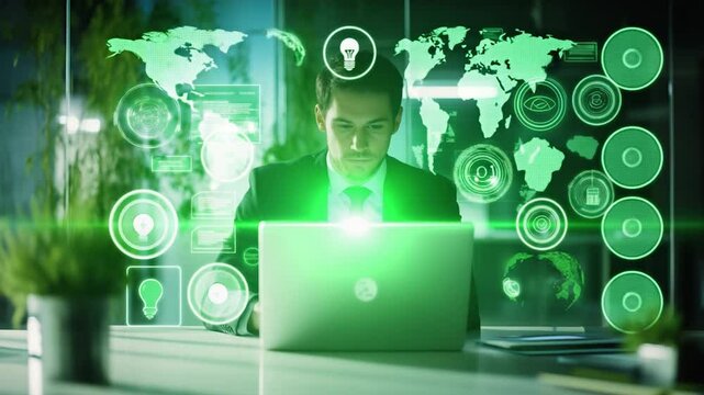 green technology background