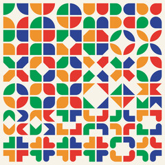 120 Colorful Minimalist Geometric Shapes – Modern Abstract Design Elements