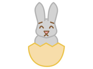 easter bunny with easter egg