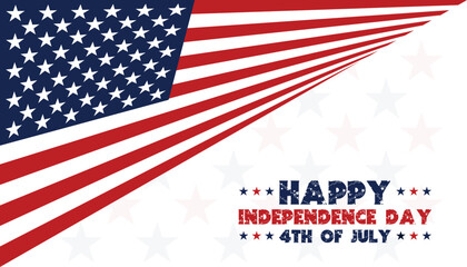 Fototapeta premium united states flag, 4th july United States holiday celebration, American memorial day background banner design.