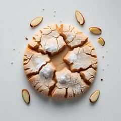 So sweet Almond Cookies isolated