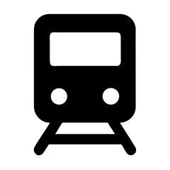 Train Icon Representing Public Transport in Urban Environments