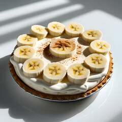So Yummy Banana Cream Pie isolated