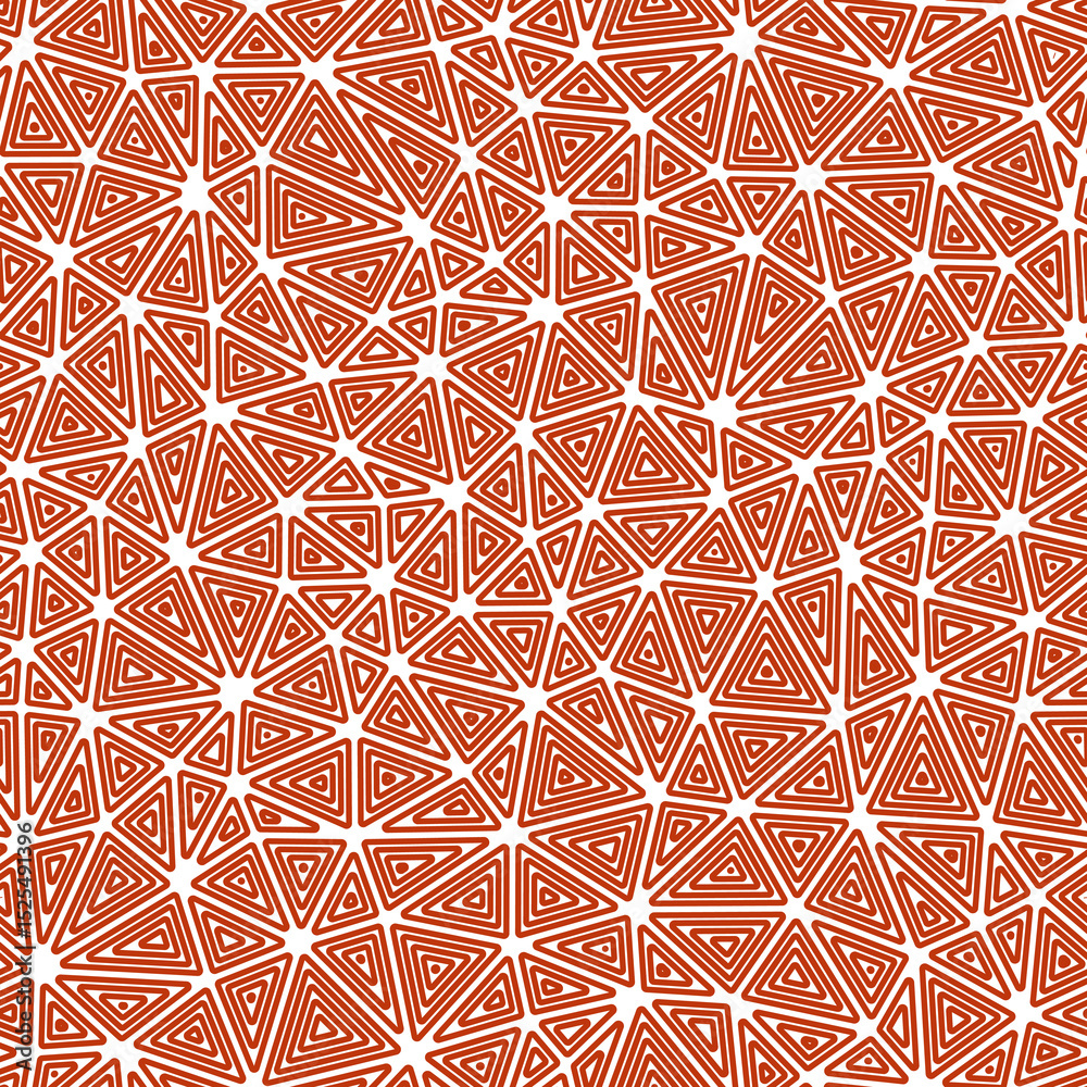 Poster abstract background with geometric mosaic shapes. compact triangles size. multiple repeated inner tr
