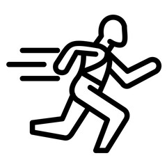Running Man Vector Style Icon