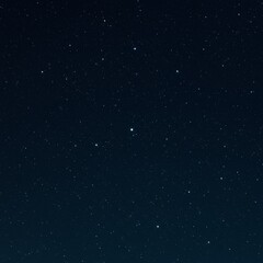 Dark Blue Night Sky with Distant Stars