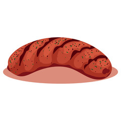 Delicious Grilled Sausage Vector Illustration for Food-Related Designs