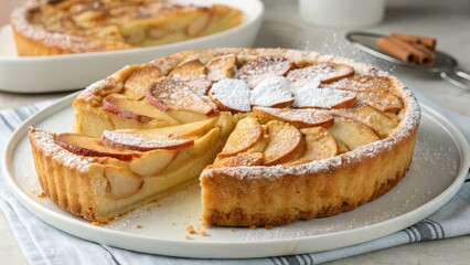 apple pie on a plate