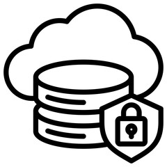Secure Database Icon