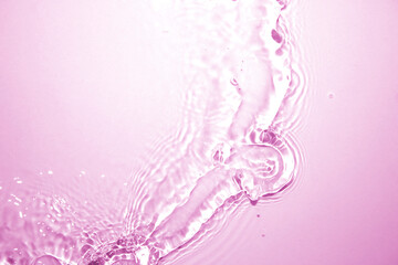 Clear water surface pink filter.