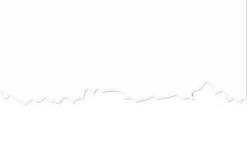 Torn white paper with shadow. Isolated