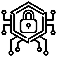Fototapeta premium Cryptography Icon