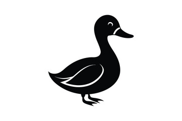 Obraz premium Duck Silhouette vector , Wood duck Silhouette vector bundle 