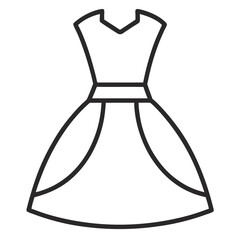 dress vector icon