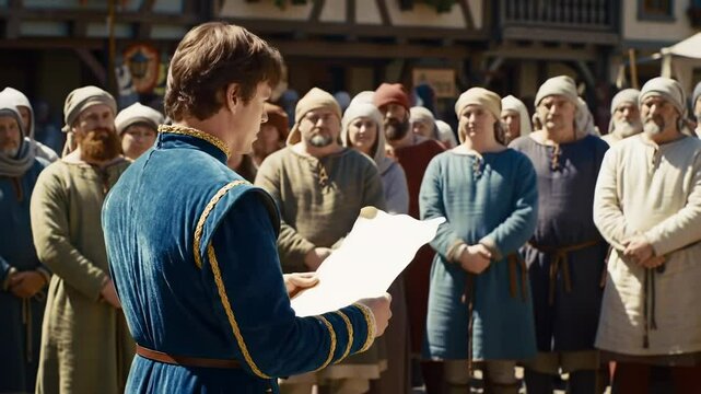 Medieval public announcement