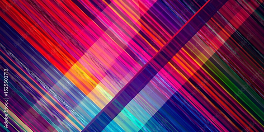 Poster abstract background featuring intersecting diagonal lines in vibrant colors creating a dynamic desig