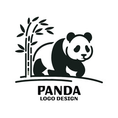 Panda Vector Logo Design