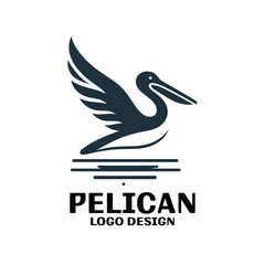Pelican Vector Logo Design