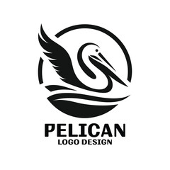 Fototapeta premium Pelican Vector Logo Design