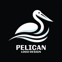Pelican Vector Logo Design
