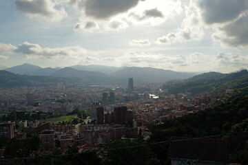 Panoramic view of the city of Bilbao