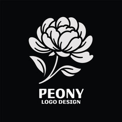 Peony Vector Logo Design