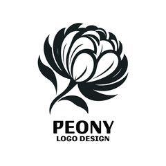 Peony Vector Logo Design