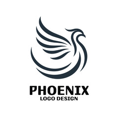 Fototapeta premium Phoenix Vector Logo Design