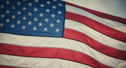 Obraz premium American Flag Waving in the Wind