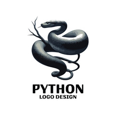 Python Vector Logo Design