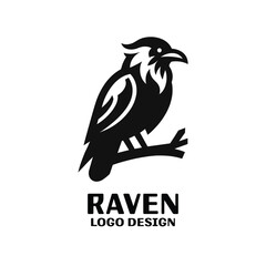 Obraz premium Raven Vector Logo Design
