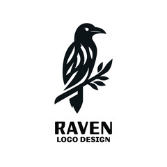 Raven Vector Logo Design