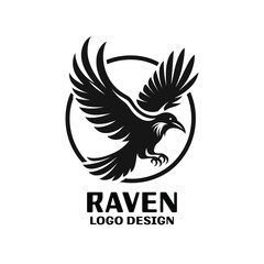 Raven Vector Logo Design