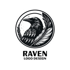Raven Vector Logo Design