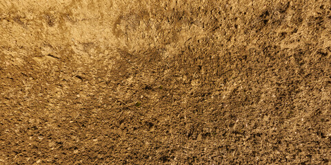 top view of gravel road surface and grass shoulder