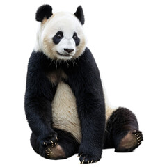 Obraz premium panda bear isolated on transparent background