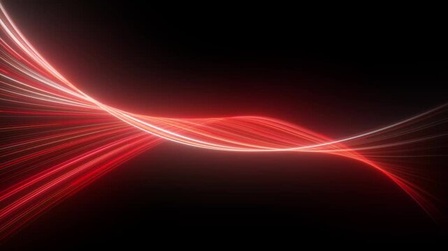 A futuristic abstract blue light trail on a dark background. The glowing digital flow resembles data streams or energy curves, perfect for technology-themed designs, backgrounds, or sci-fi interfaces. - Powered by Adobe