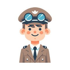 
illustration design of a pilot