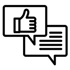 Obraz premium Feedback Vector Icon Style