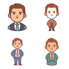 Four Business Profile Avatar Collections for companies and business people