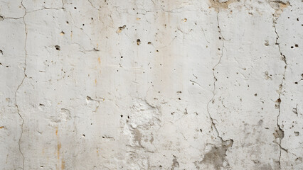 Obraz premium A weathered concrete wall with cracks and a rough, aged texture