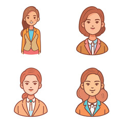 Four Business Profile Avatar Collections for companies and business people